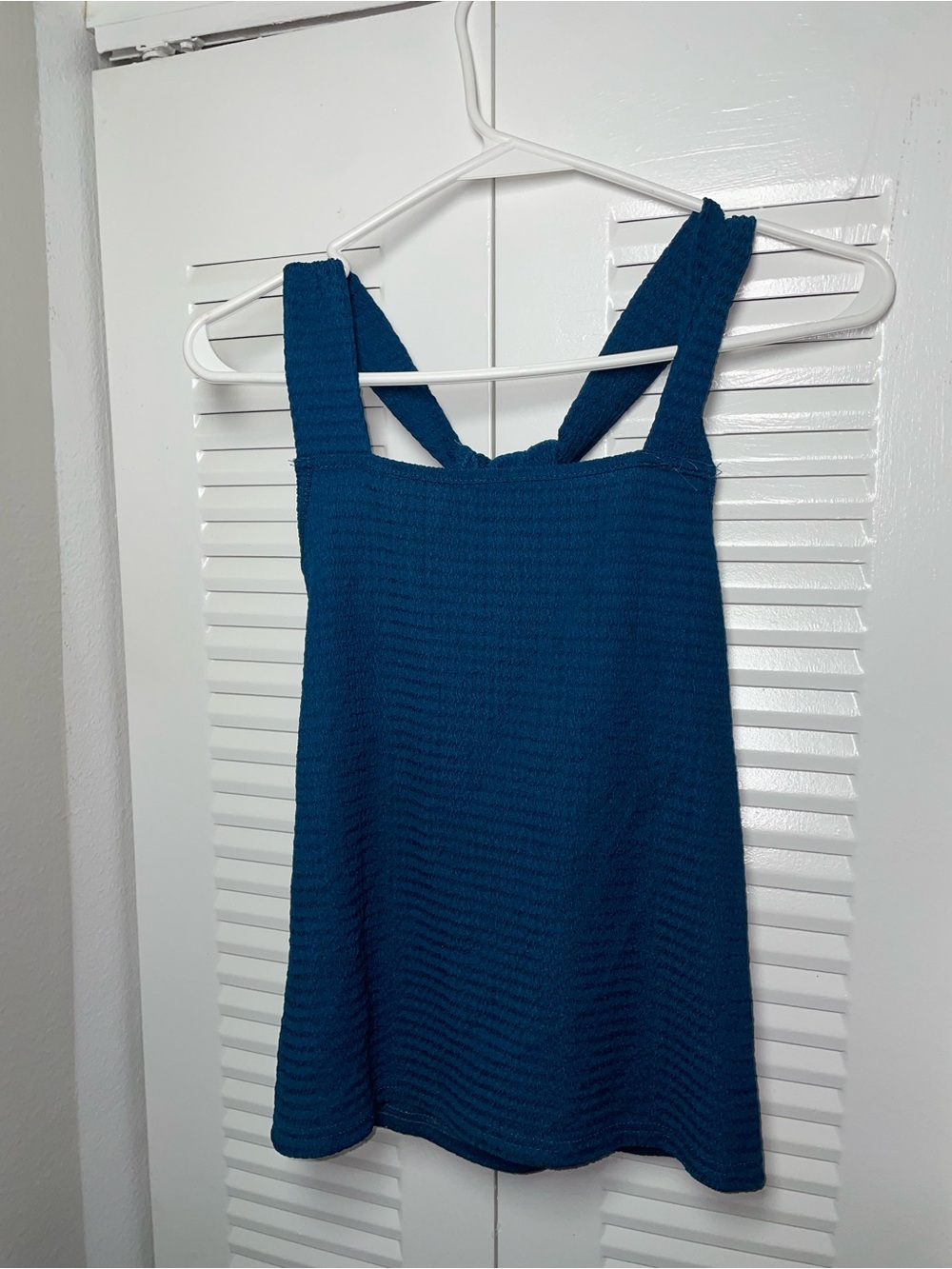 SHEIN Dark Teal Textured Sleeveless Top